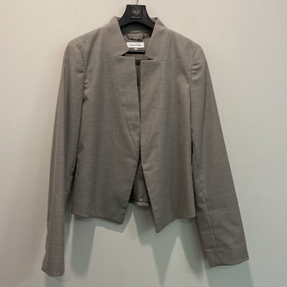 Calvin Klein Gray Classic blazer size 8 - Picture 4 of 15